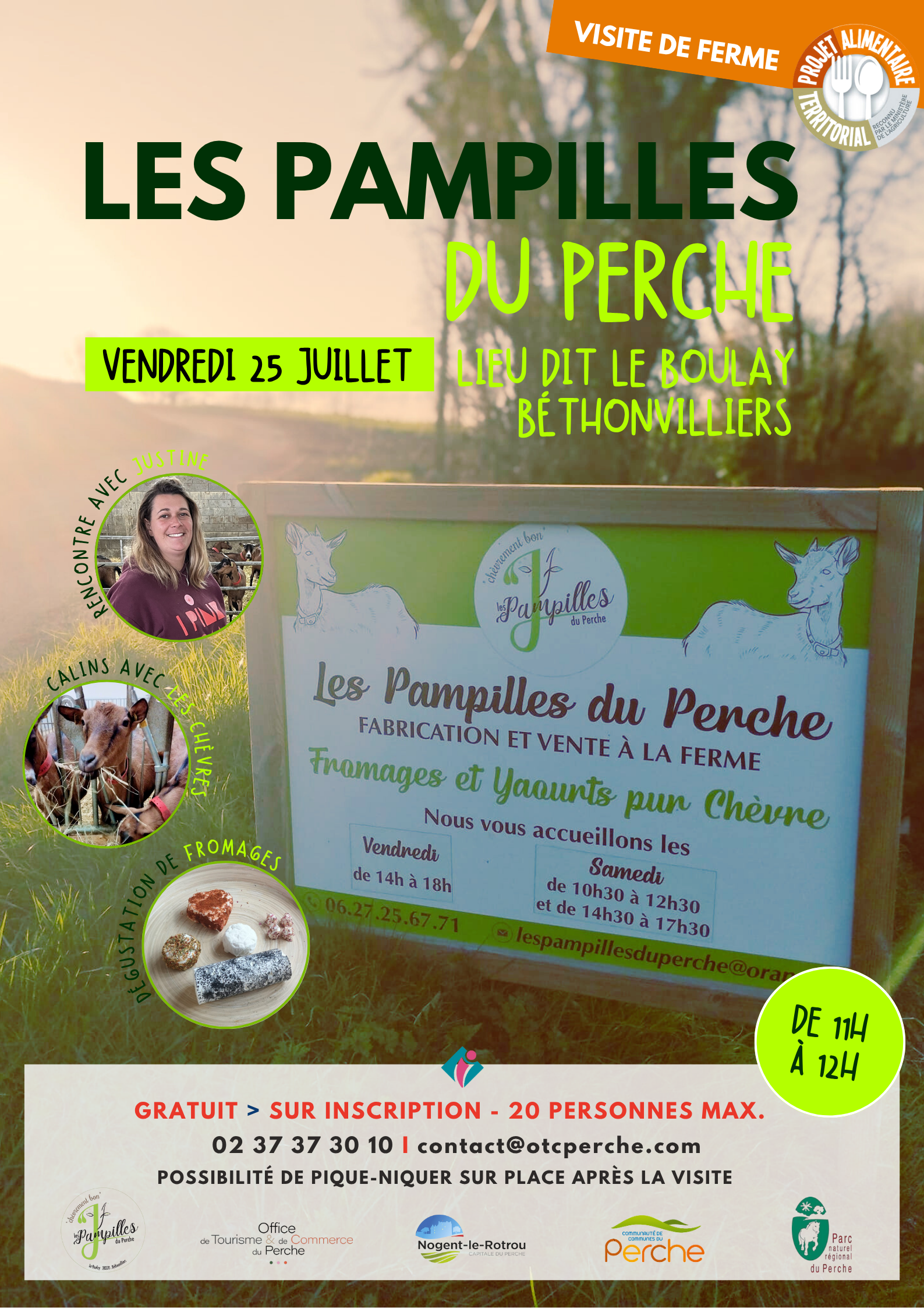 Visite de la chèvrerie Les Pampilles du Perche