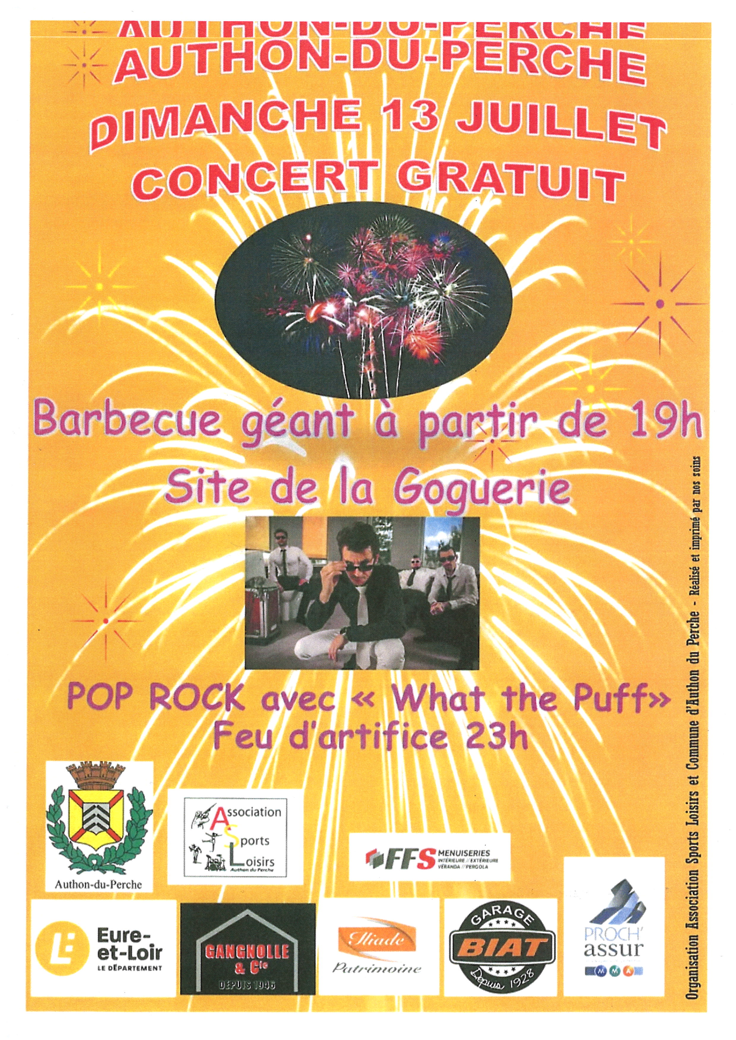 Concert & barbecue géant du 13 juillet - Fête nationale