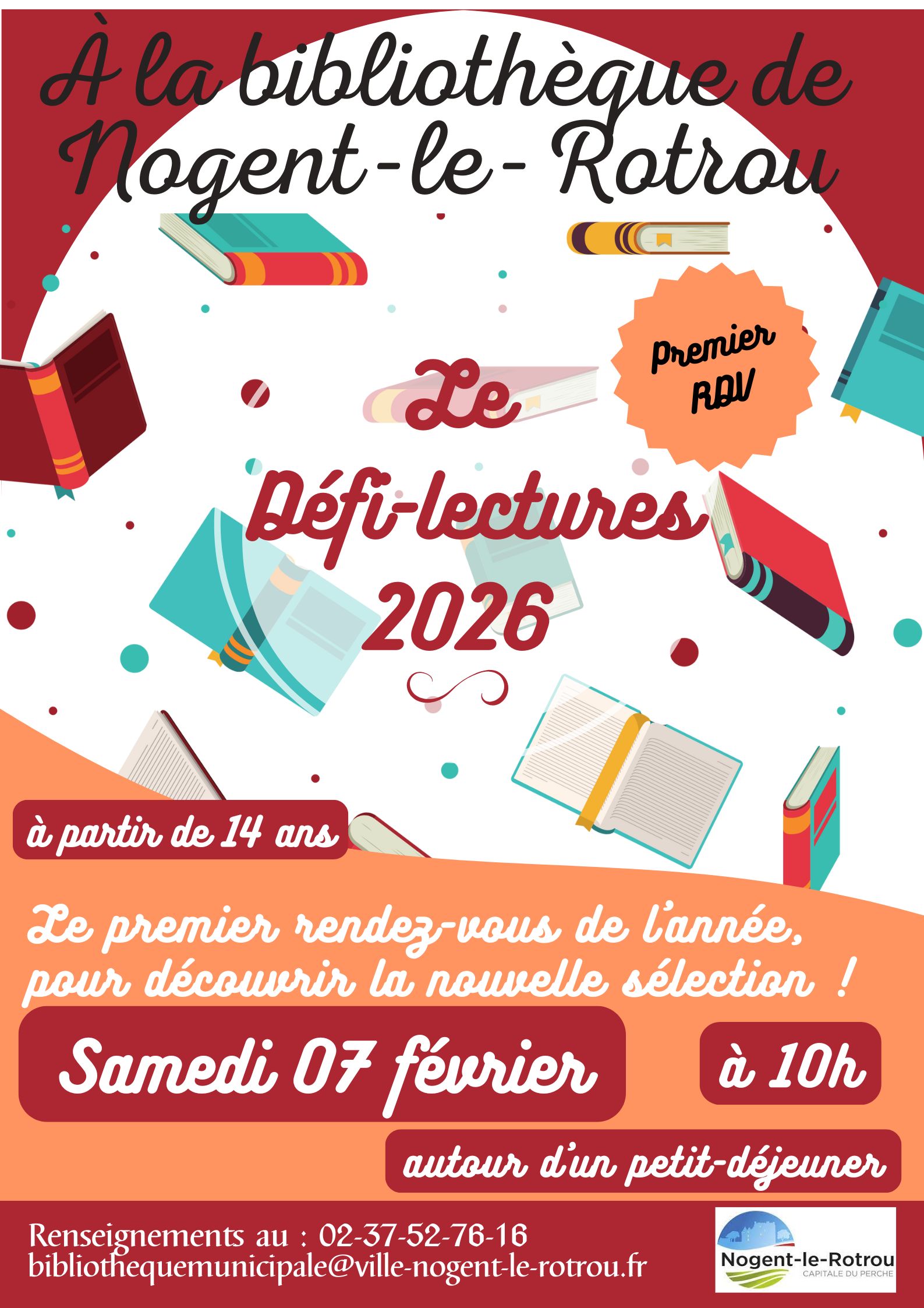 la CdC du Perche : Défi-lectures février 2026