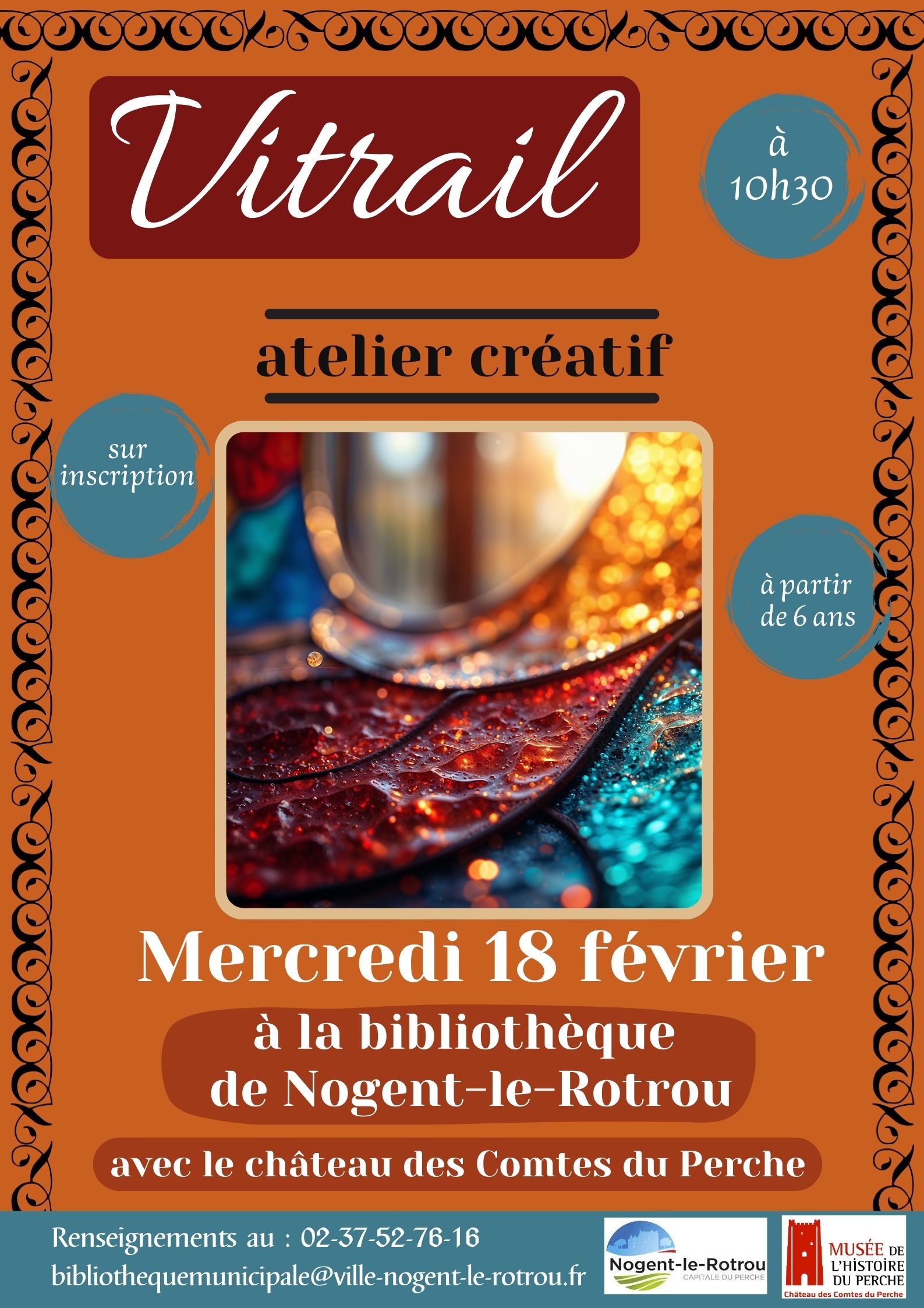 la CdC du Perche : Tout Feu Tout Flamme I Atelier Vitrail du Château - Hors les Murs