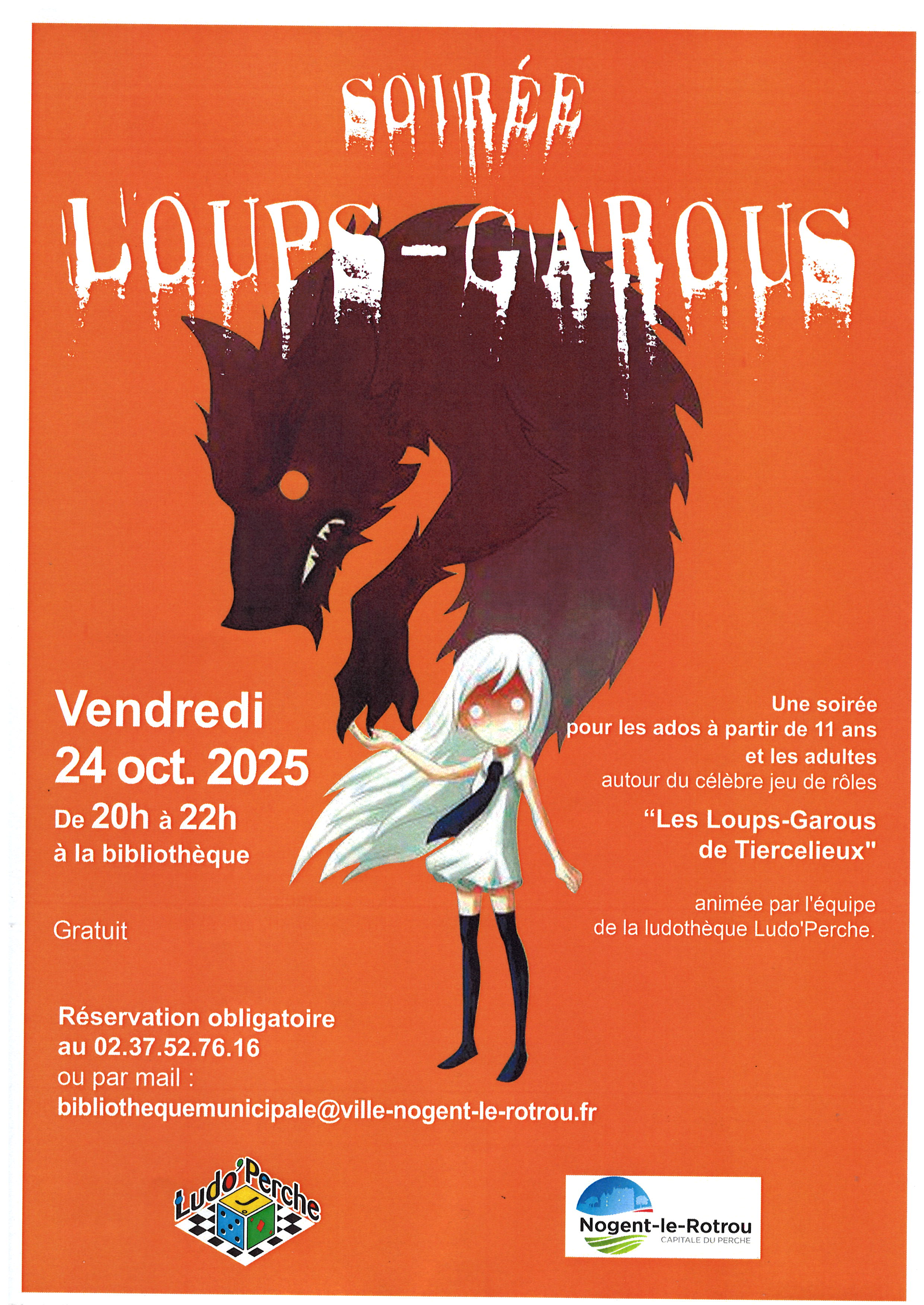 la CdC du Perche : Soirée Loups-Garous - Jeux de rôle