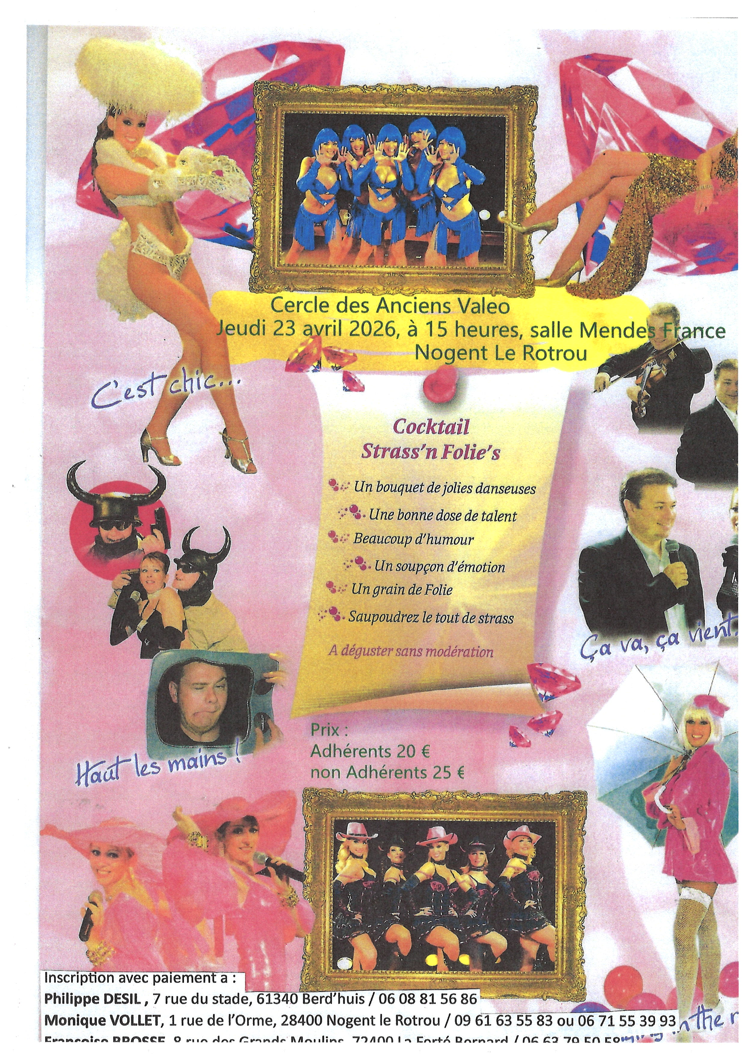 la CdC du Perche : Cocktail Strass'n Folie's - Organisé par le cercle des anciens de Valéo