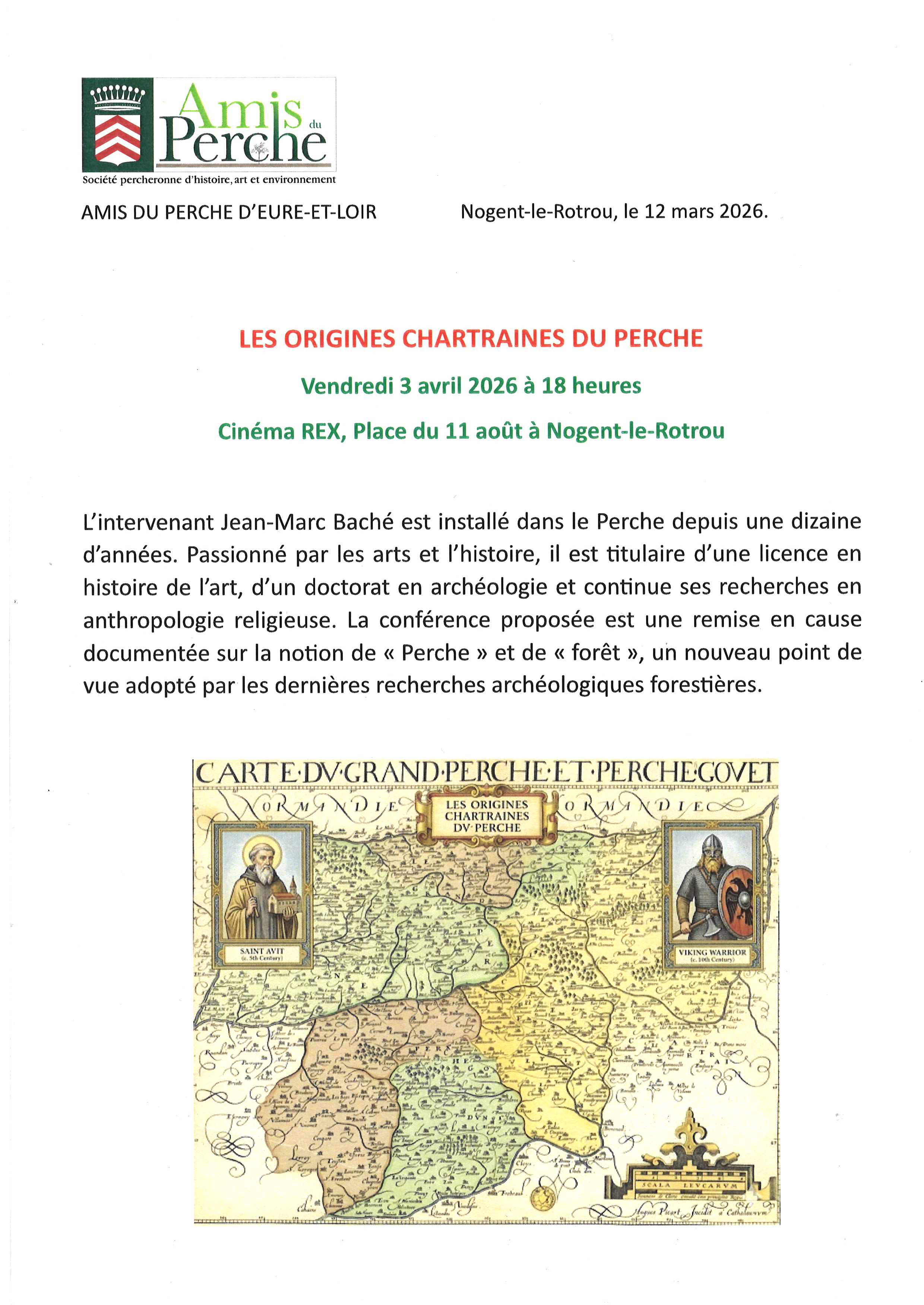 Conférence des Amis du Perche