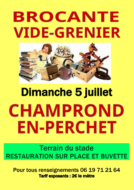 la CdC du Perche : Brocante - Vide Grenier