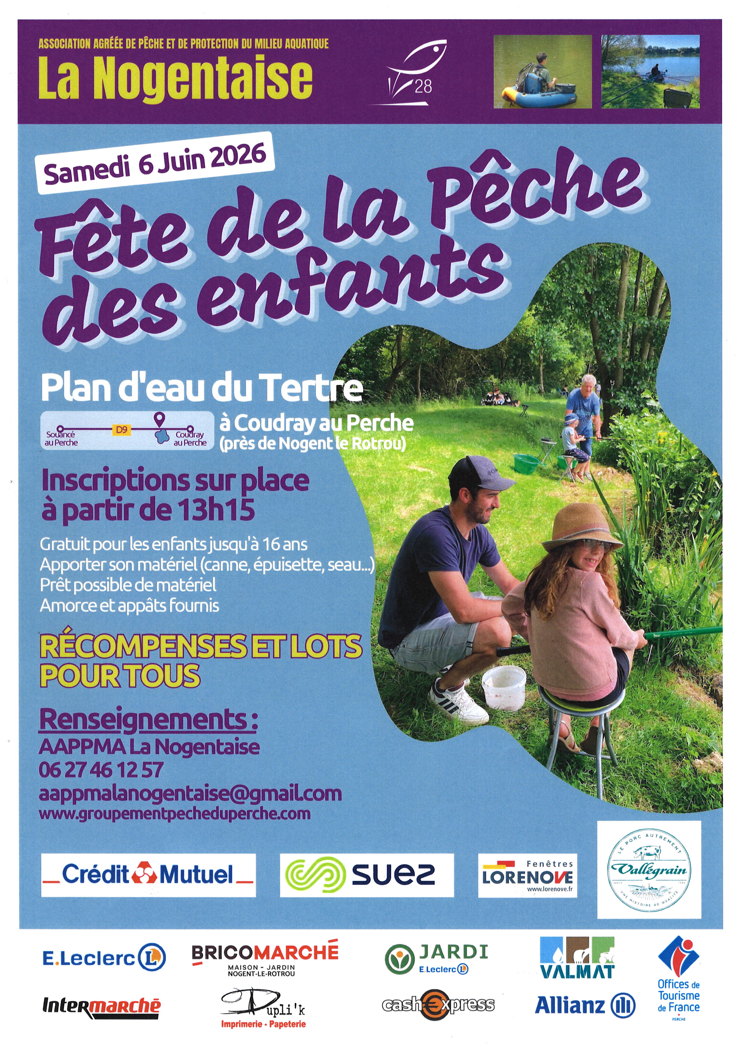 la CdC du Perche : Fête de la Pêche des Enfants