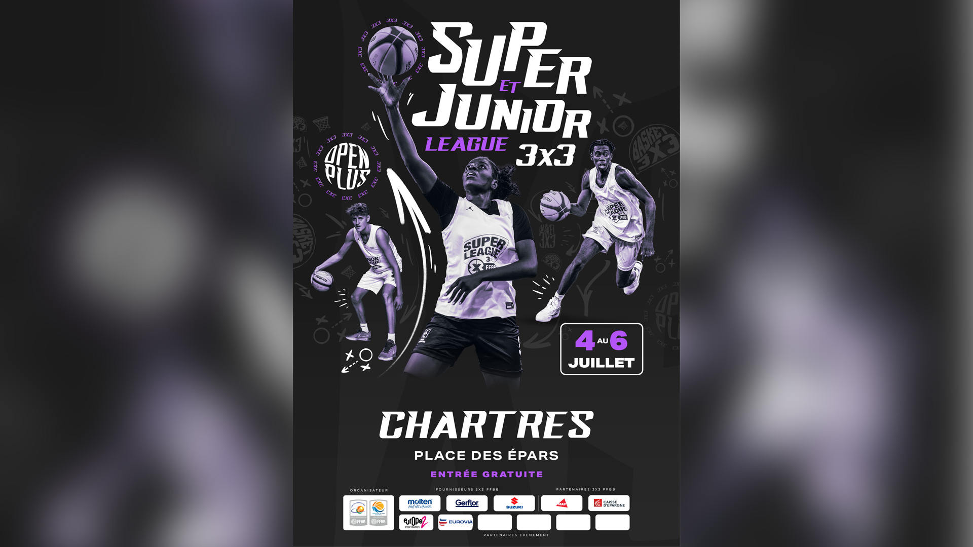 Open Plus Basket 3x3 de Chartres de la Superleague et Juniorleague 2025