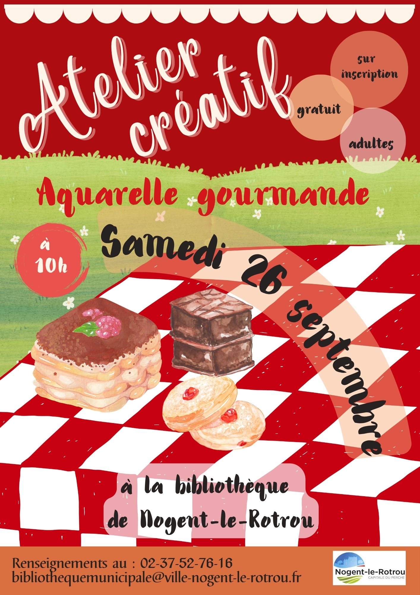 la CdC du Perche : Atelier créatif - Initiation à l'aquarelle gourmande