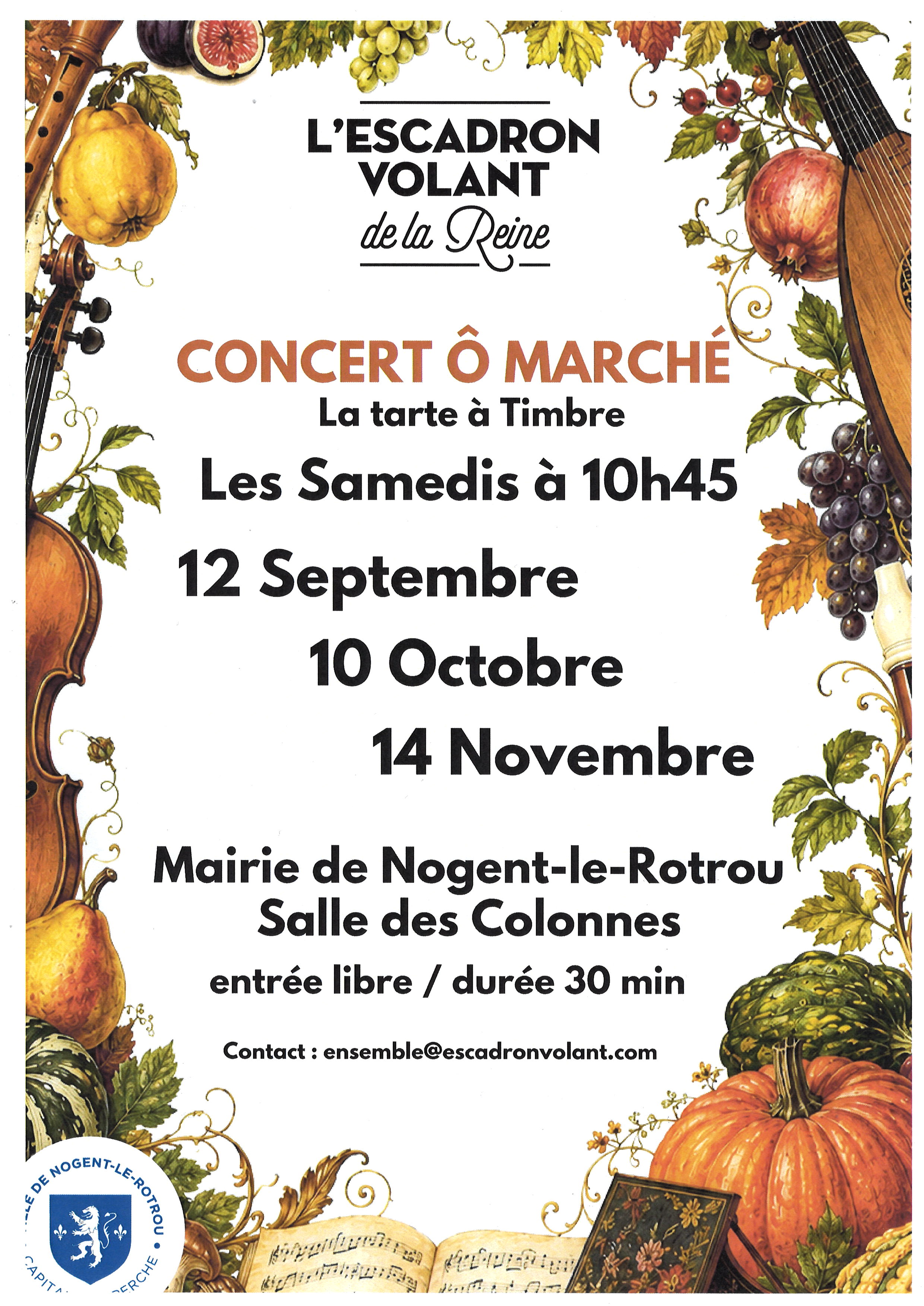 la CdC du Perche : Concert Ô Marché - Septembre 2026
