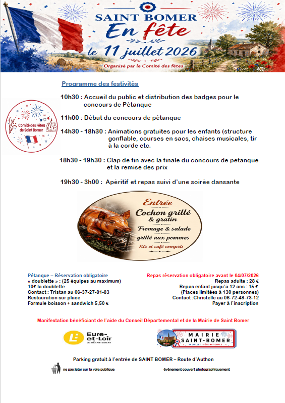 la CdC du Perche : Saint-Bomer - Fête nationale