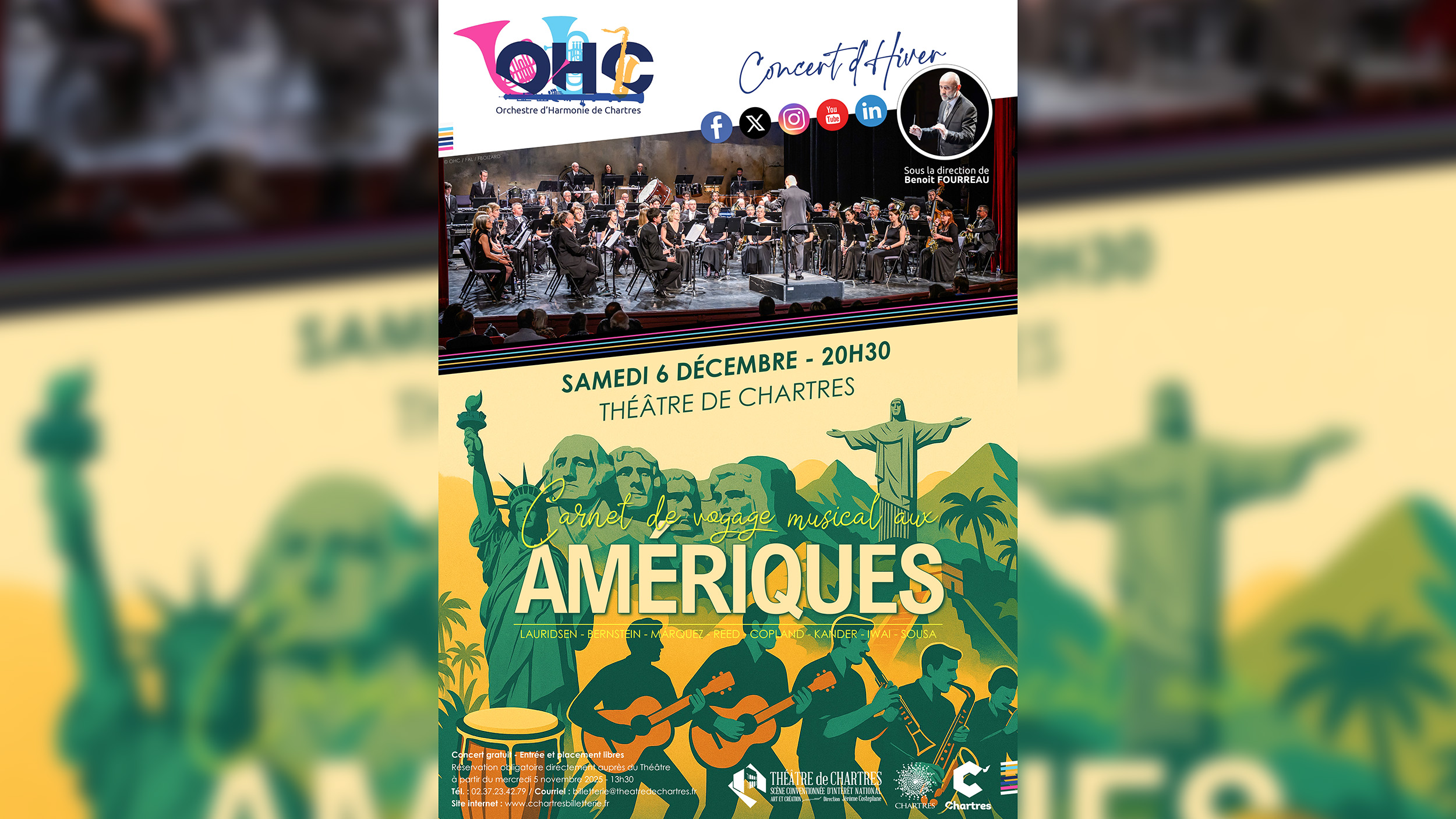 Concert OHC : Carnet de voyage musical aux Amériques