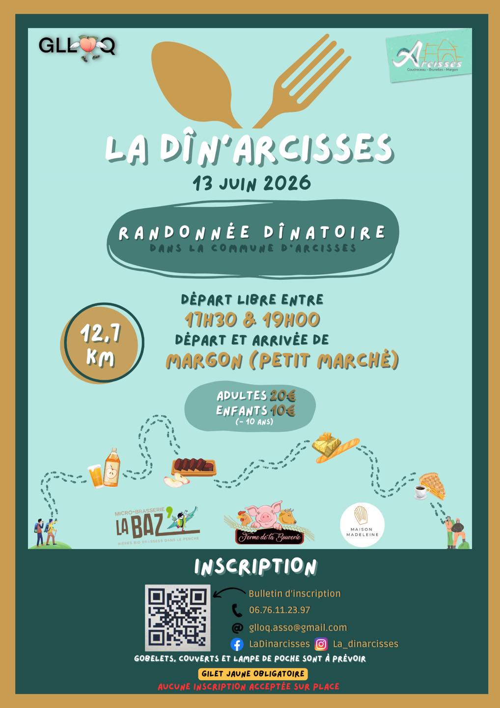 la CdC du Perche : La Dîn'Arcisses - Randonnée dinatoire
