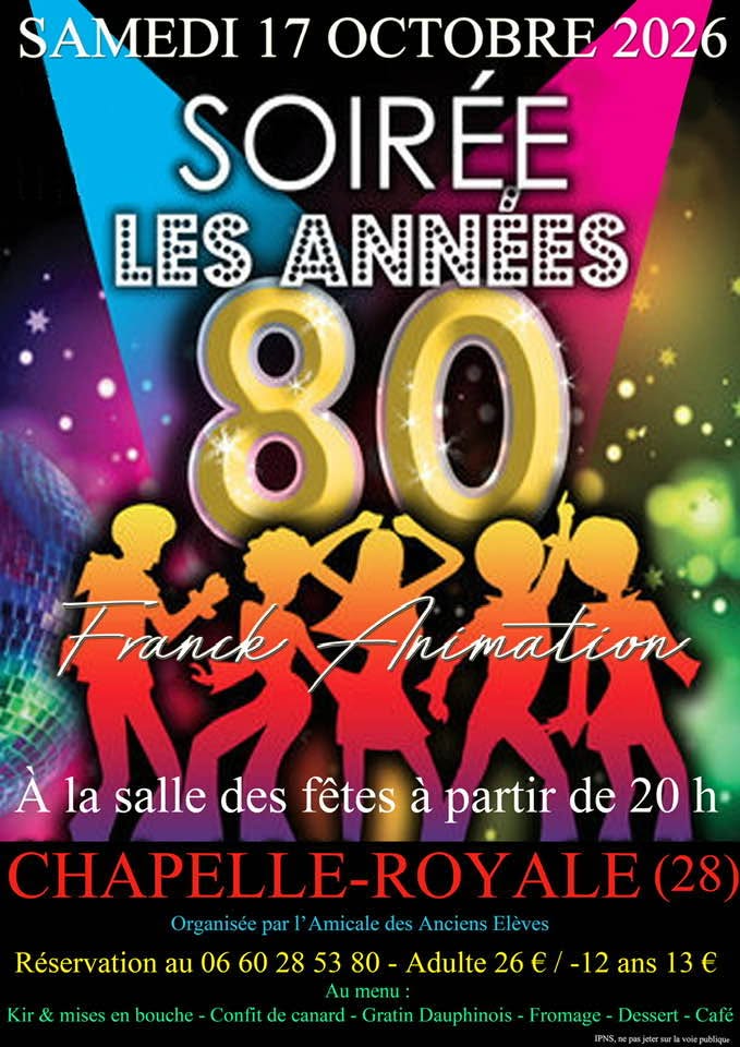 la CdC du Perche : Soirée Années 80
