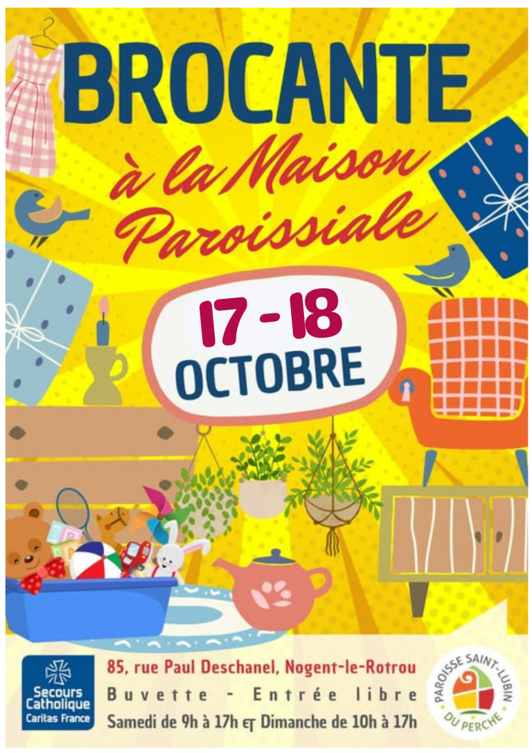 la CdC du Perche : Brocante de la maison paroissiale