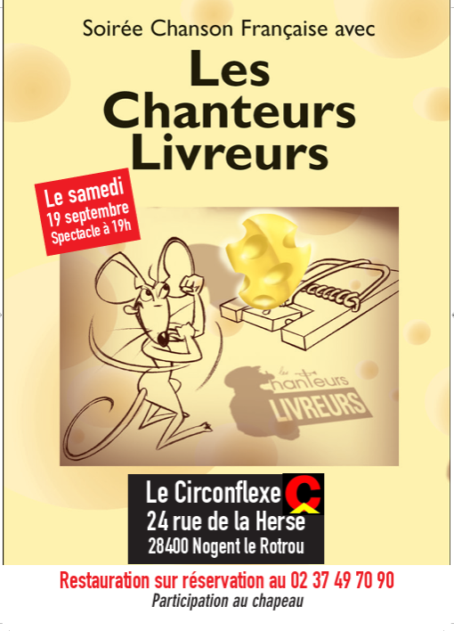 la CdC du Perche : Soirée Chanson Française au Circonflexe