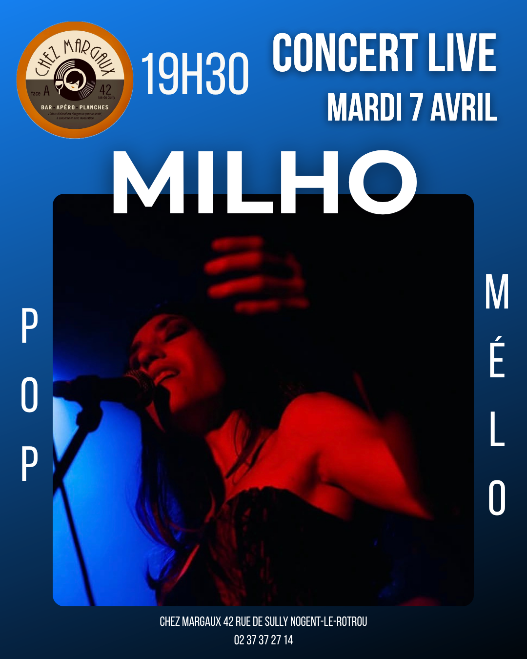 la CdC du Perche : Soirée concert chez Margaux avec Milho
