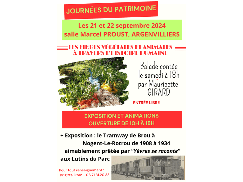 la CdC du Perche : Journées Européennes du patrimoine - Exposition Tramway