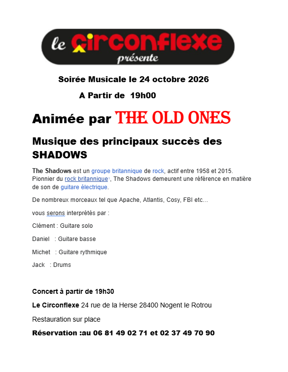 la CdC du Perche : Soirée musicale au Circonflexe