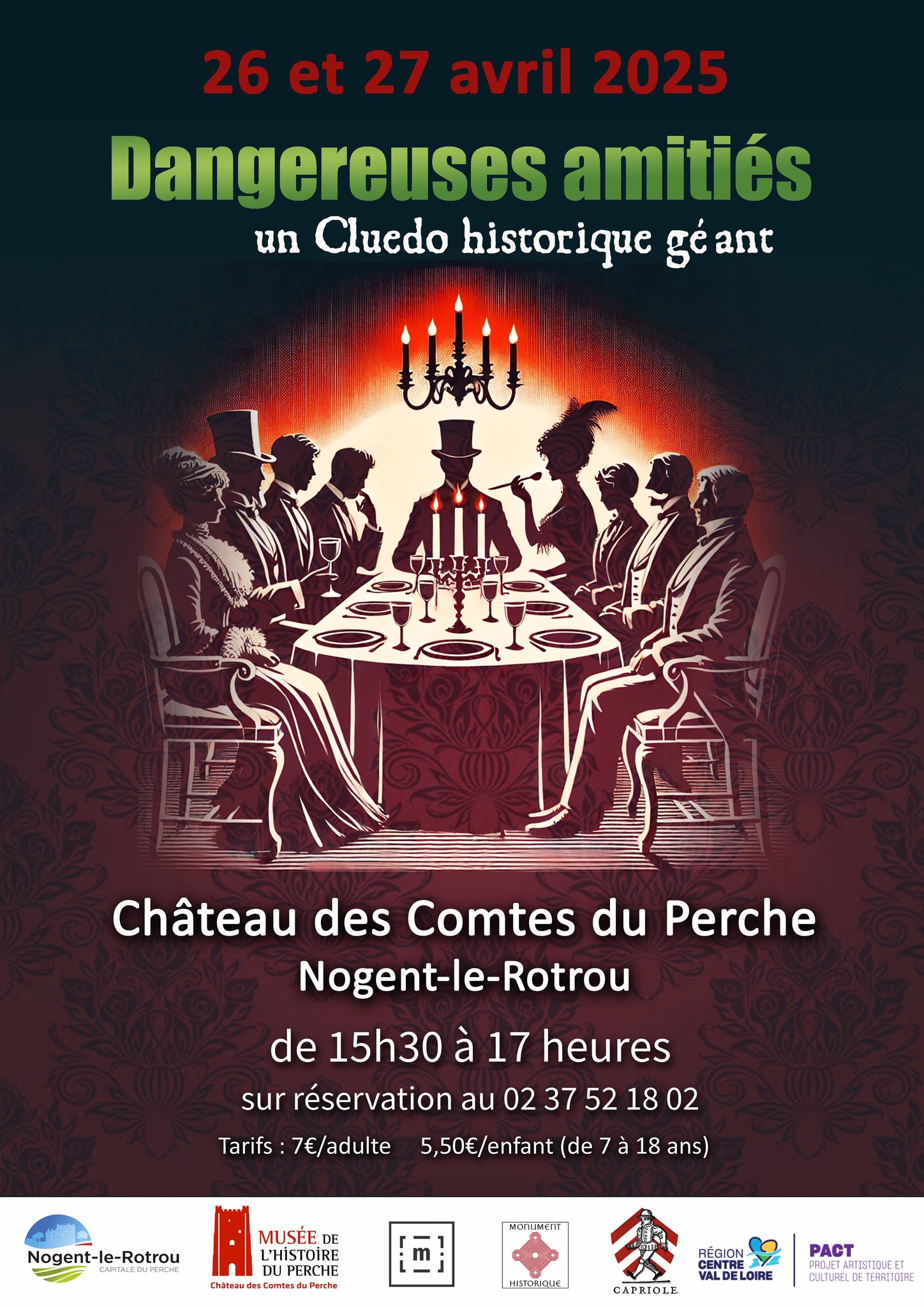 la CdC du Perche : Cluédo historique géant au Château