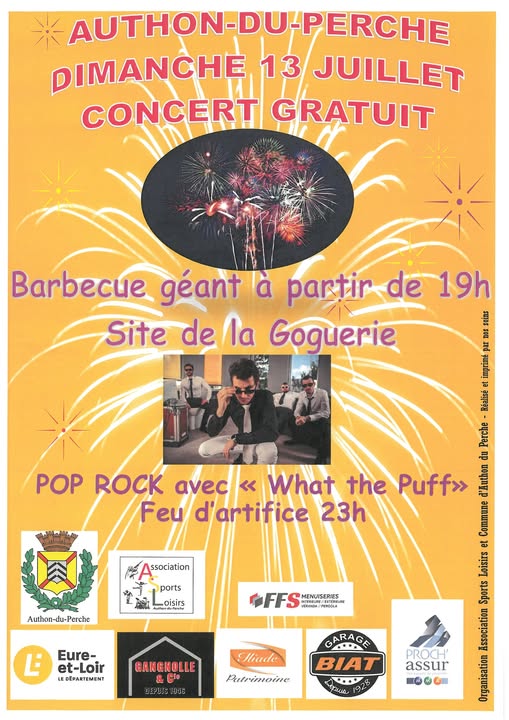 la CdC du Perche : Concert & barbecue géant du 13 juillet