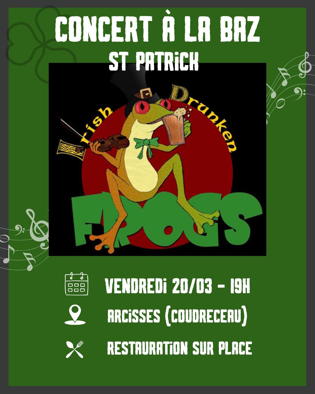 la CdC du Perche : Soirée Saint-Patrick à La BAZ