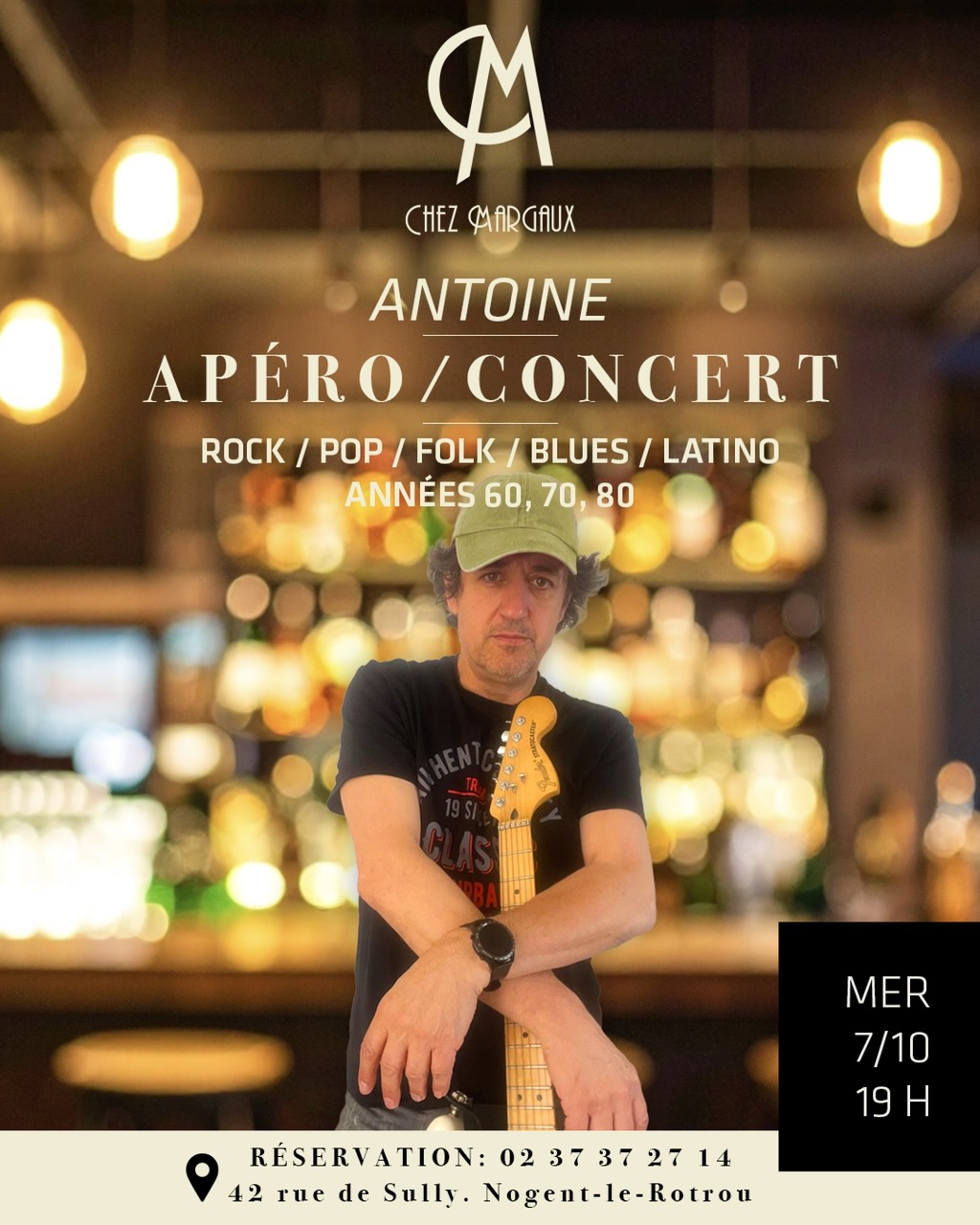 la CdC du Perche : Soirée concert chez Margaux avec Antoine