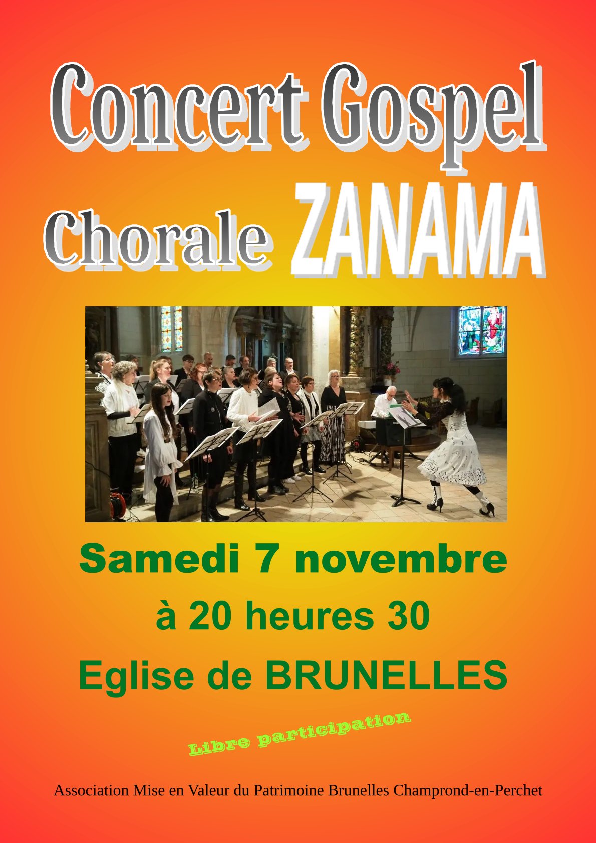 la CdC du Perche : Concert gospel de la chorale Zanama