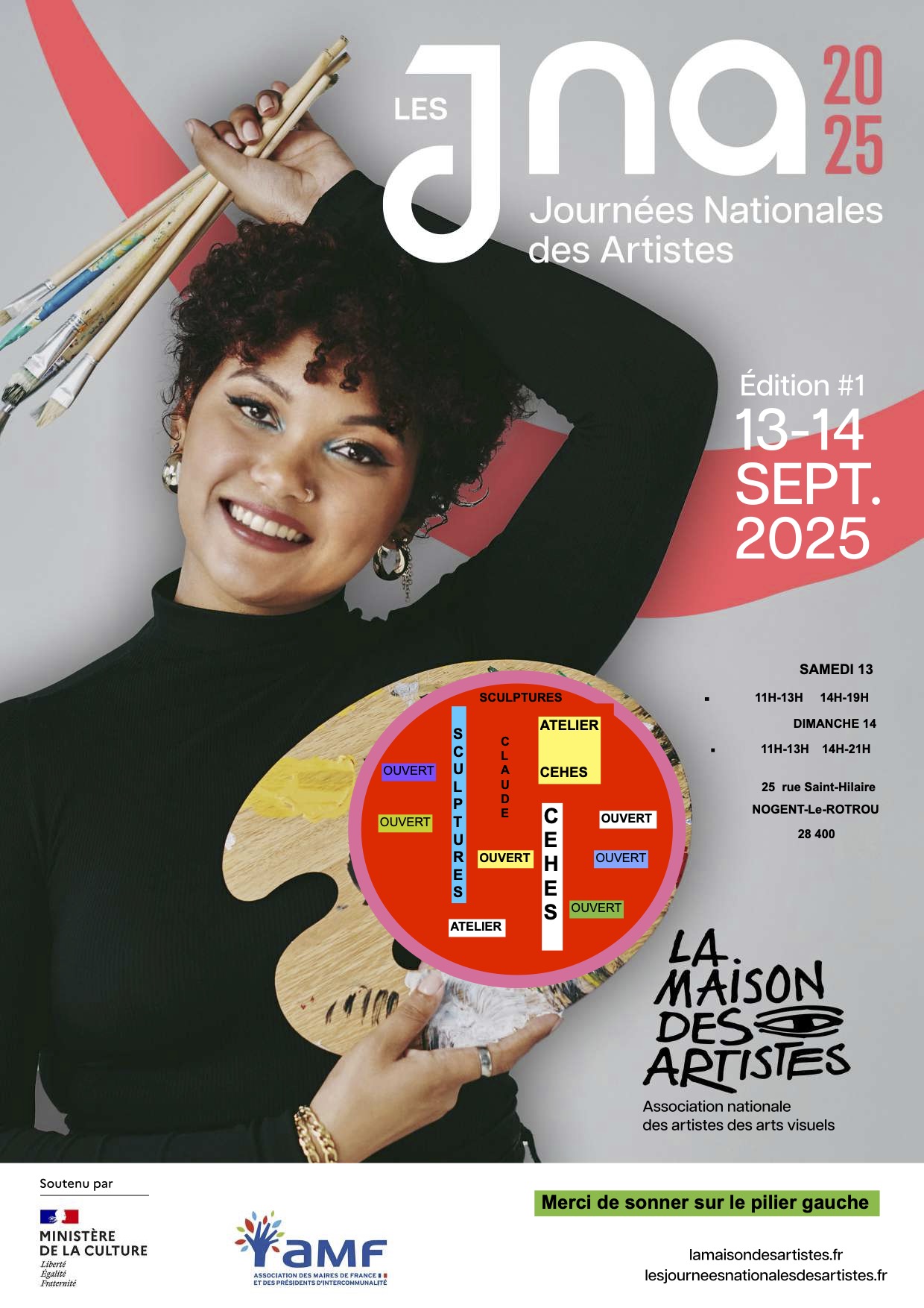 la CdC du Perche : Atelier Claude CEHES - Les Journées Nationales des Artistes