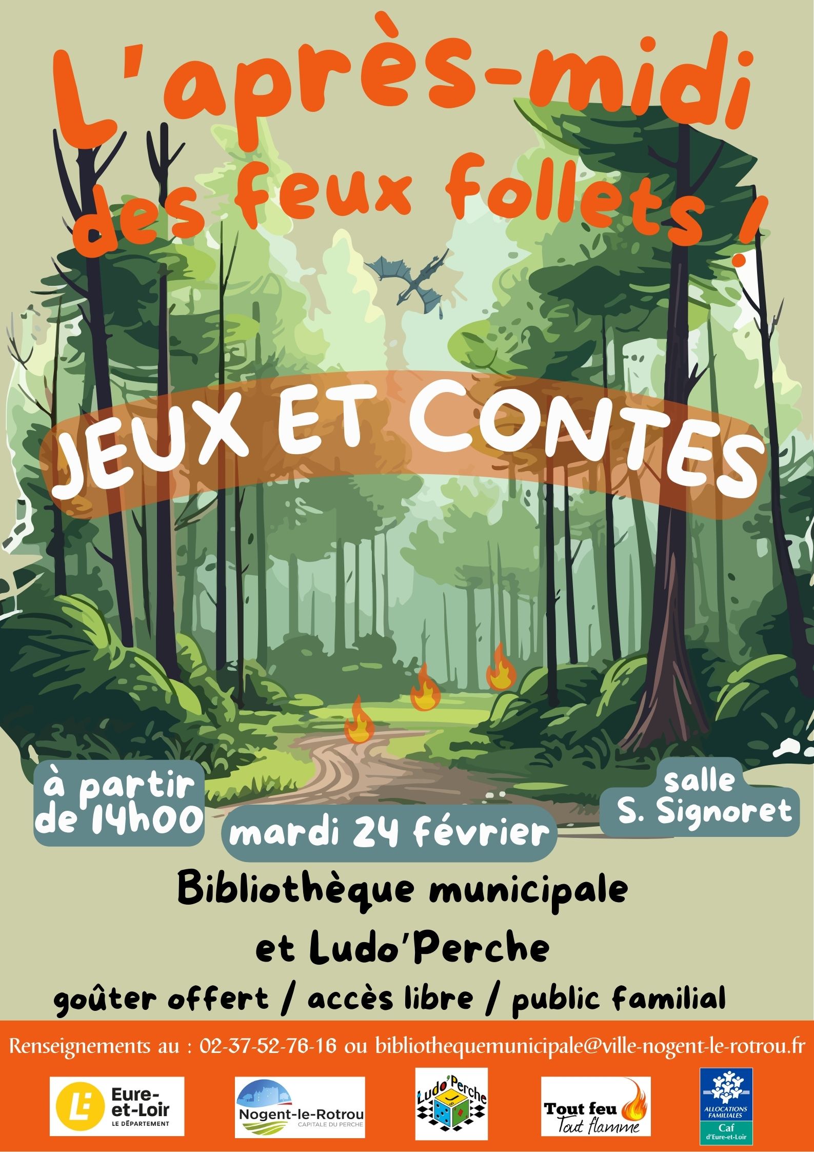 la CdC du Perche : Jeux et Contes - L'après-midi des feux follets