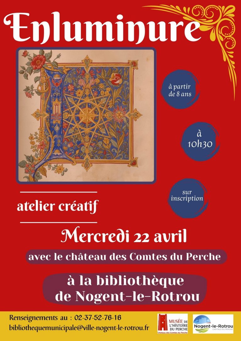 la CdC du Perche : Atelier créatif - Enluminure