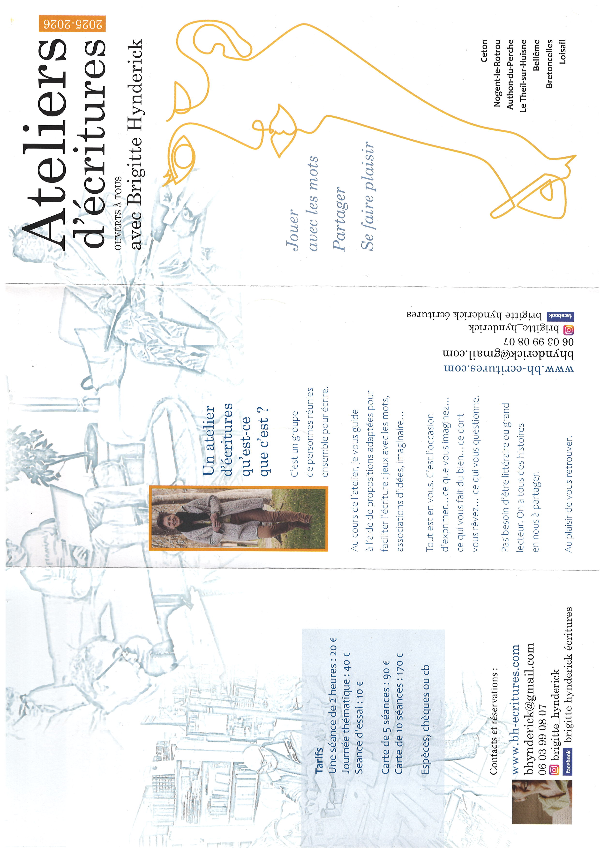 la CdC du Perche : Ateliers écriture à la Librairie Livre au trésor