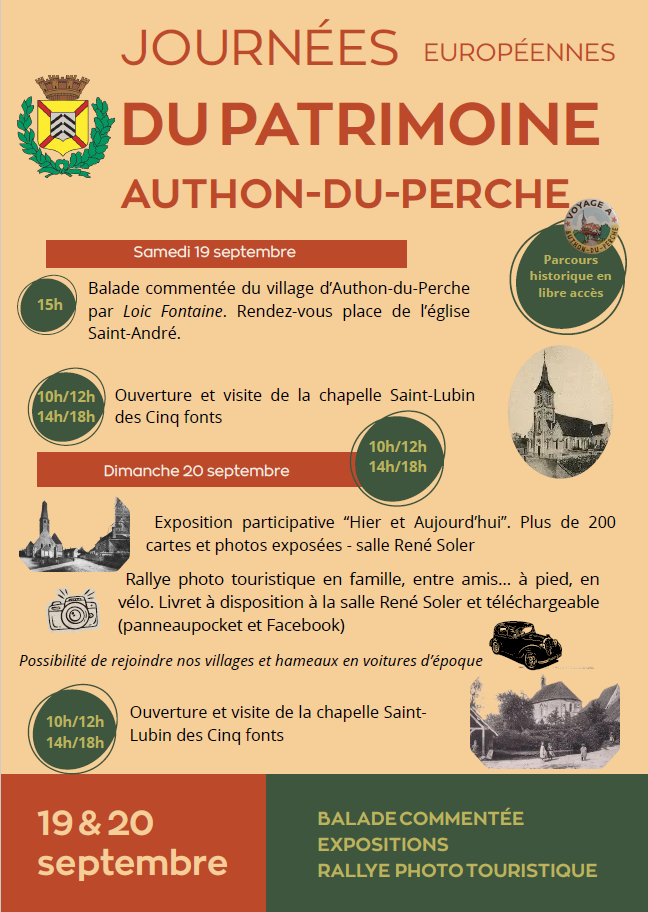 Journées Européennes du Patrimoine à Authon du Perche