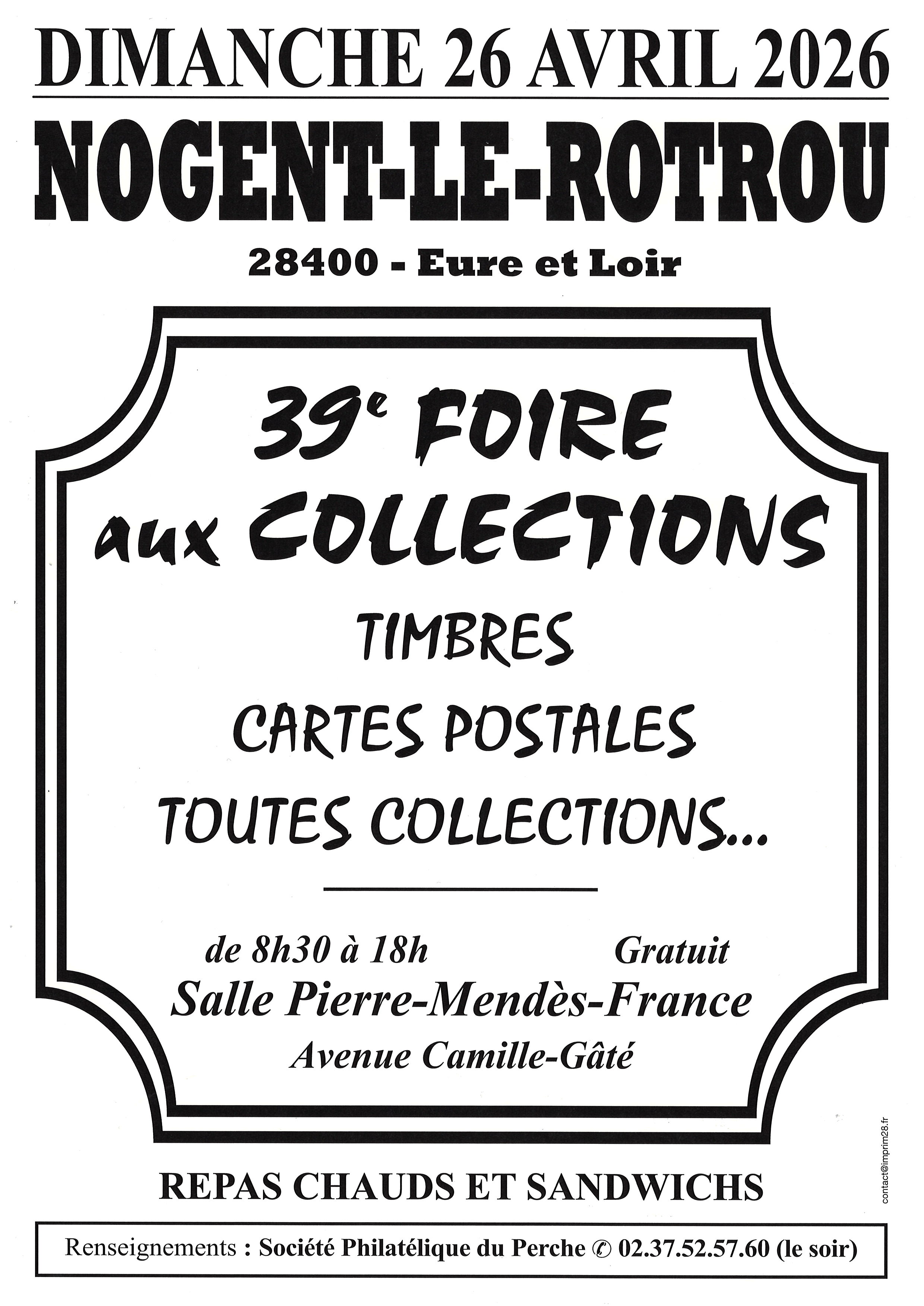 la CdC du Perche : 39ème Foire aux Collections -Timbres, cartes postales..