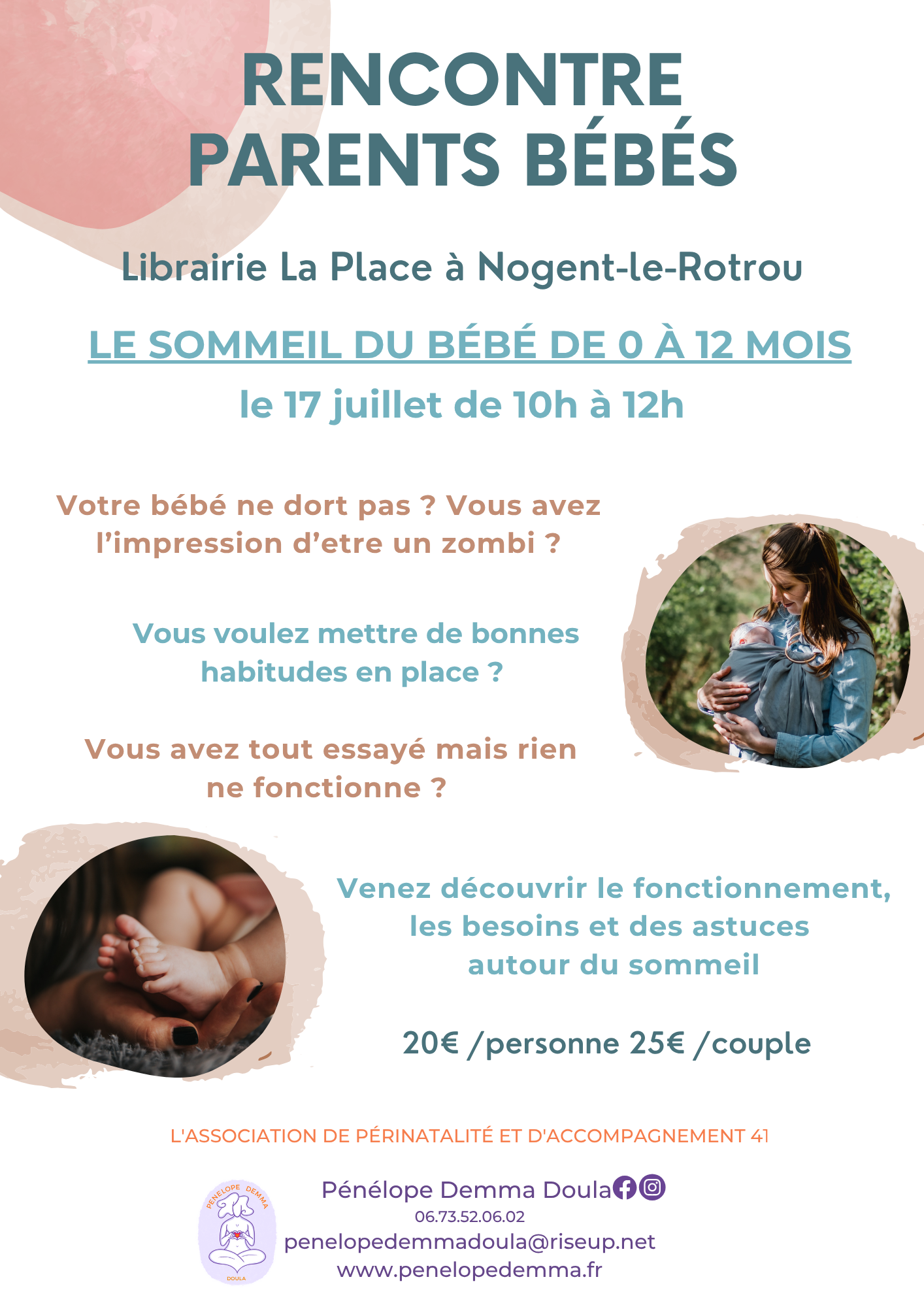 la CdC du Perche : Rencontre parents bébés avec une doula