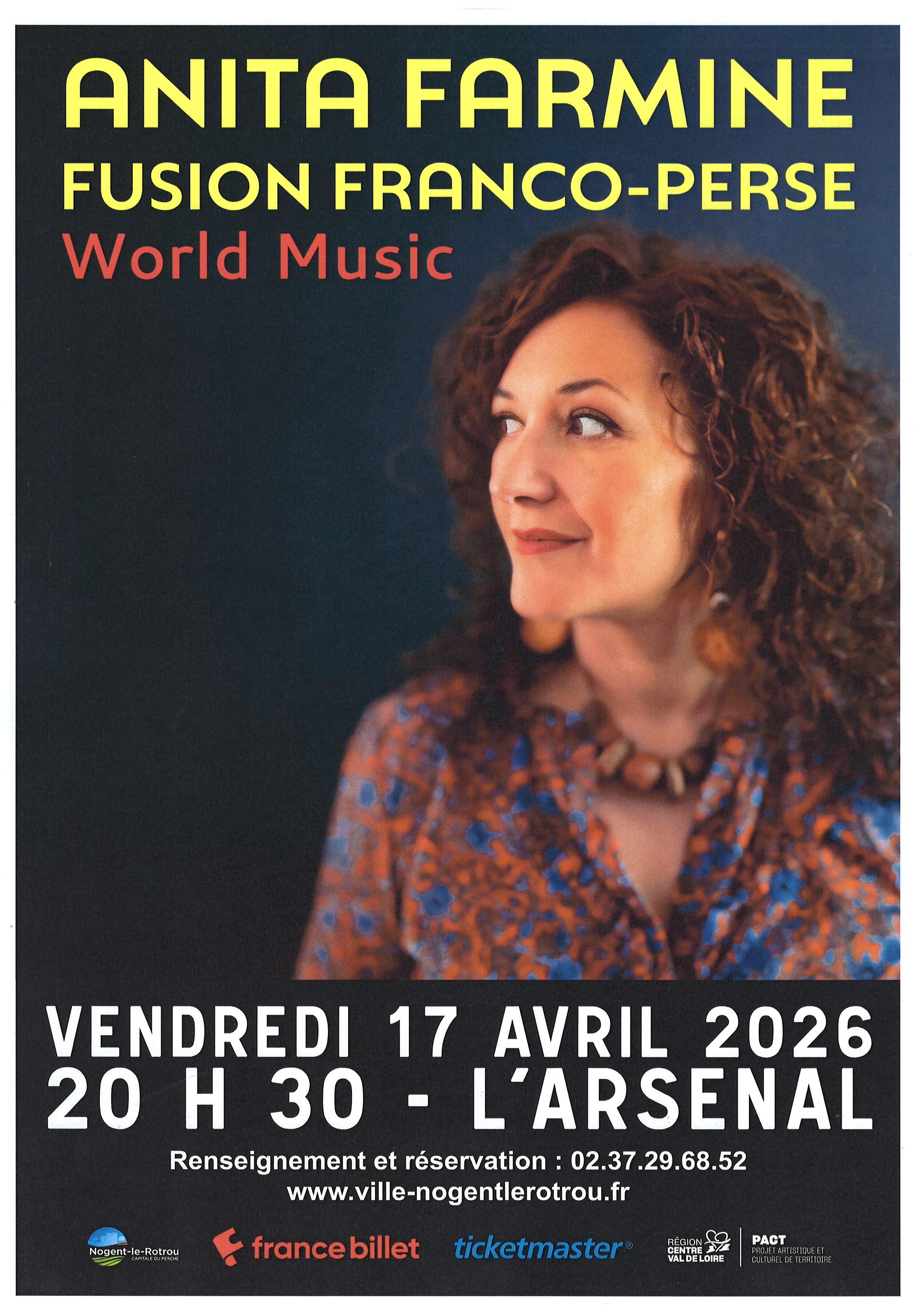 la CdC du Perche : Concert - Anita Farmine à l'Arsenal