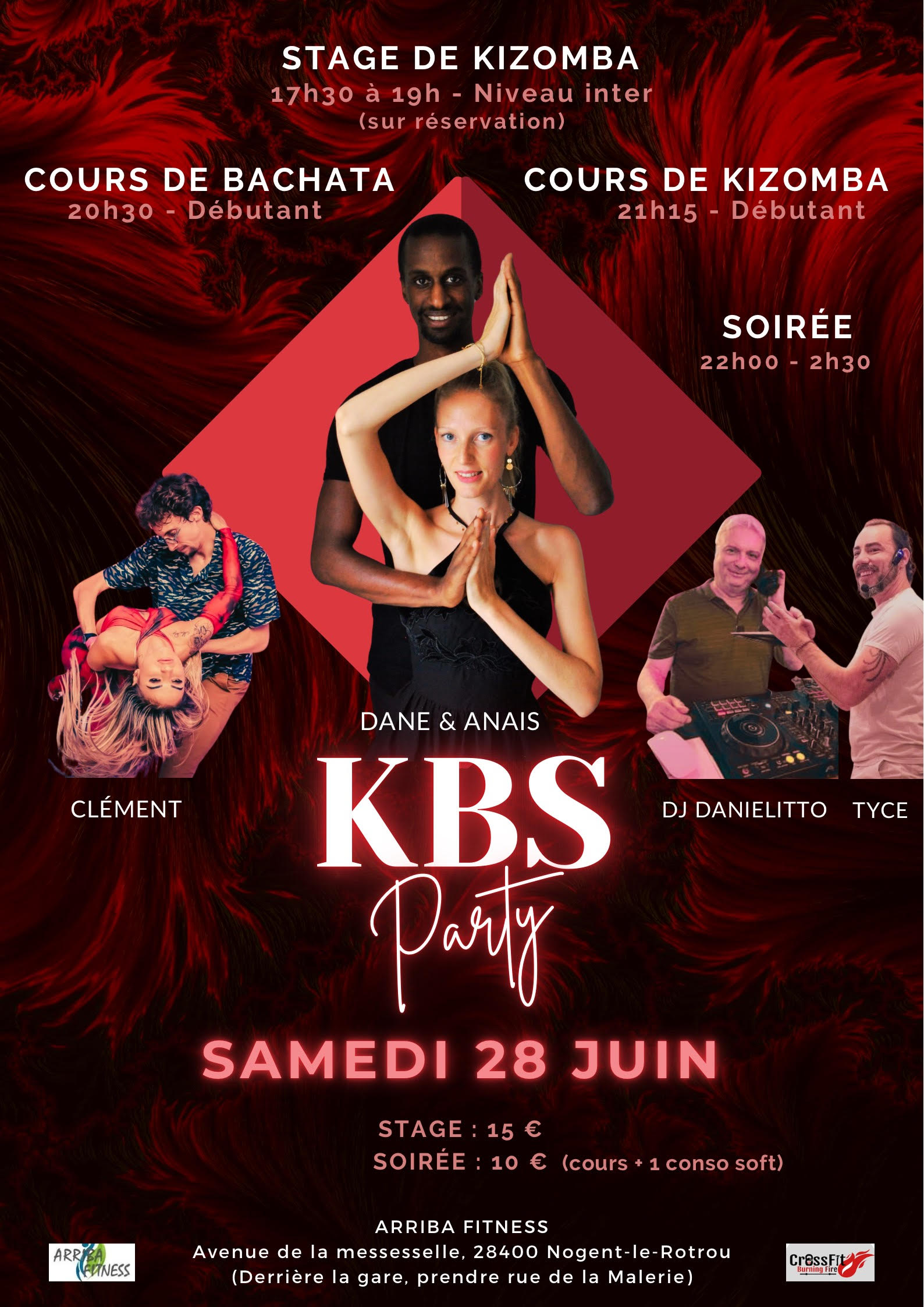 Soirée KBS Party & Cours de danse I Arriba Fitness