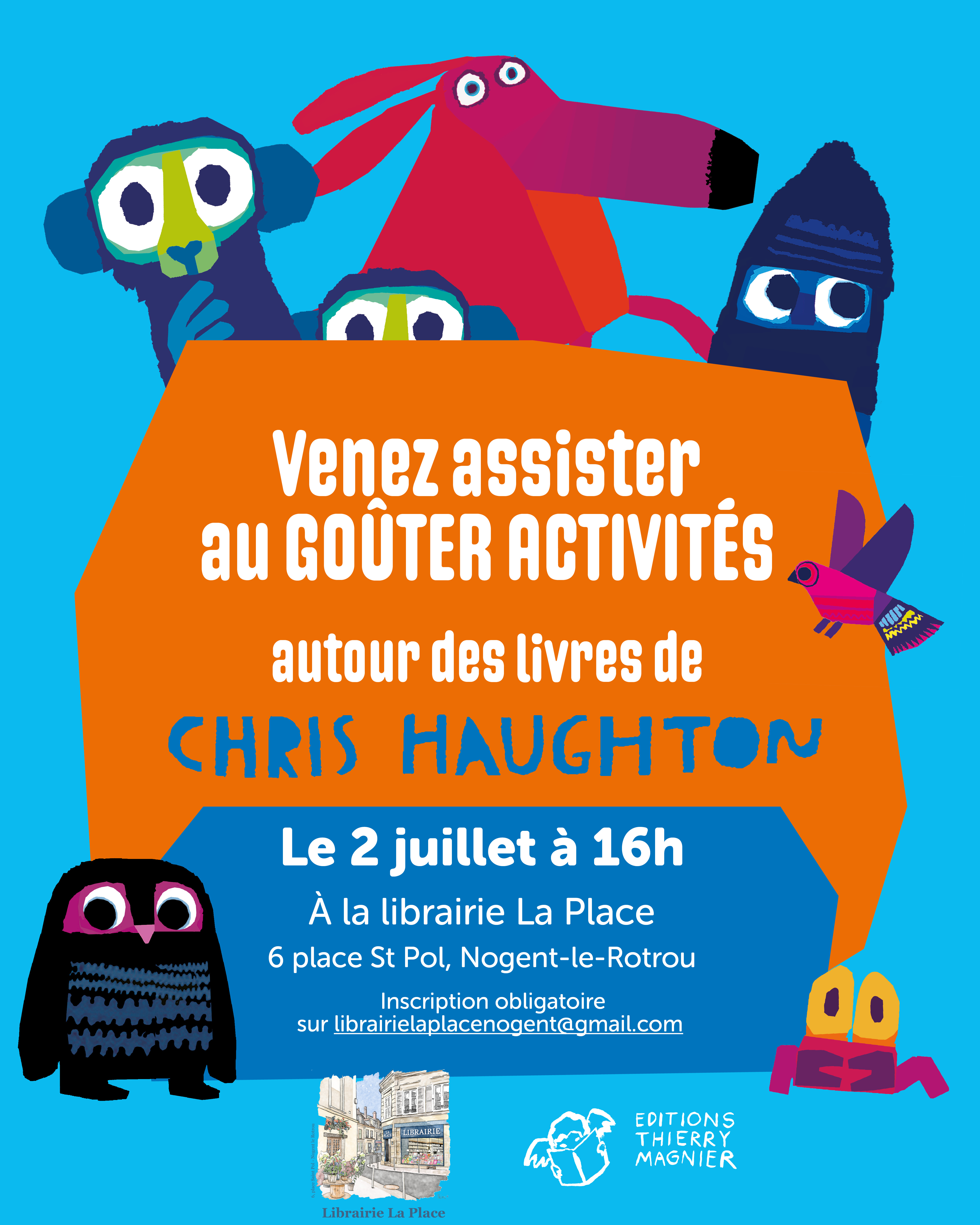 Goûter activités autour des livres de Chris Haughton