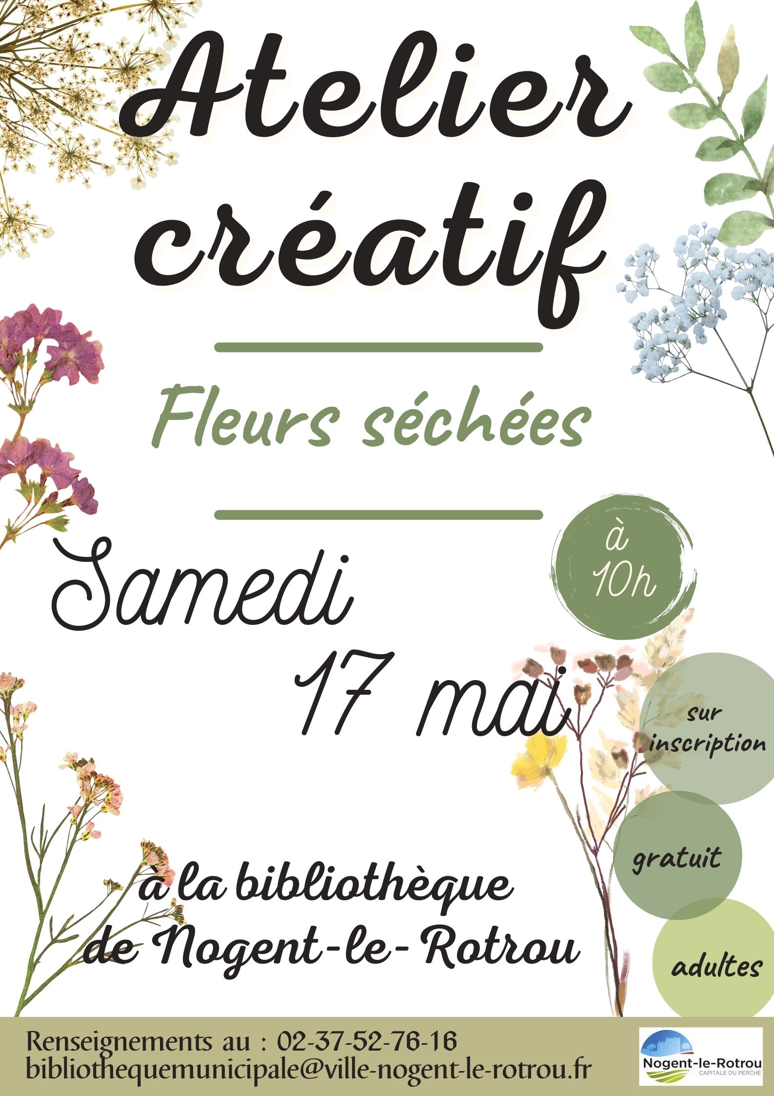 la CdC du Perche : Atelier créatif fleurs séchées