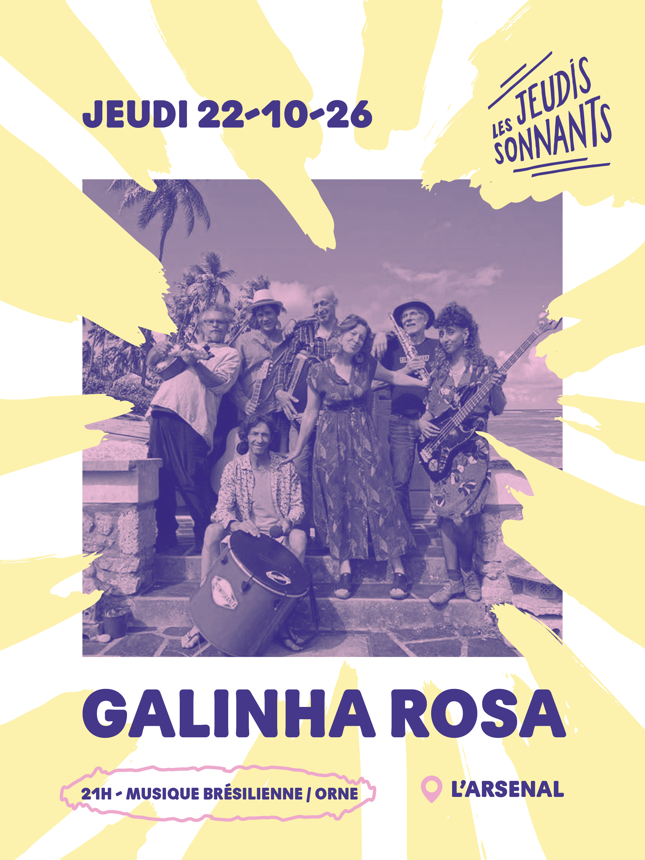 la CdC du Perche : Les Jeudis Sonnants - Galinha Rosa