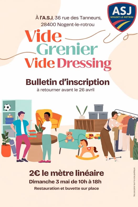 la CdC du Perche : Vide-greniers & Vide-dressing de l'ASJ