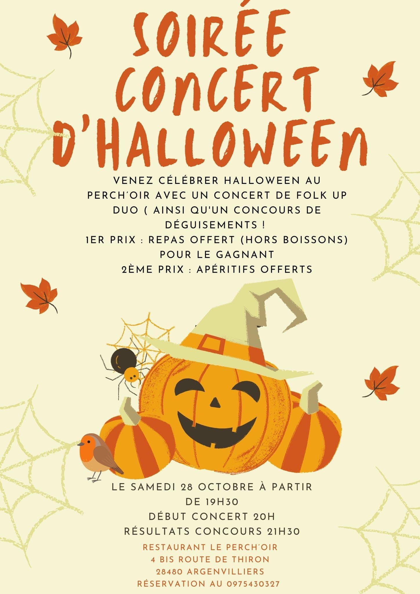 la CdC du Perche : Soirée concert d'Halloween