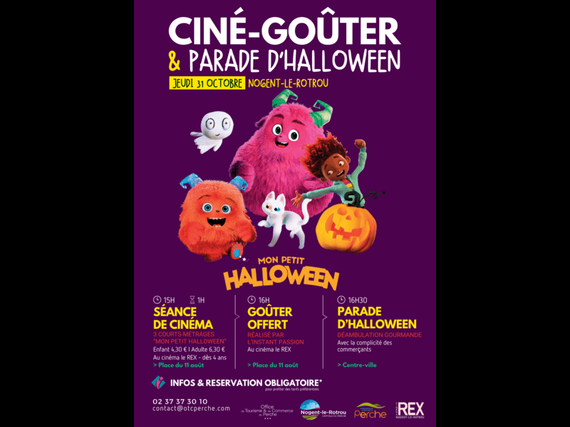 la CdC du Perche : Ciné-goûter & parade d'Halloween 2024