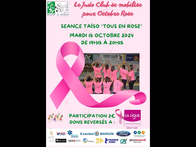 la CdC du Perche : Mobilisation pour Octobre Rose I Séance Taïso au Judo Club