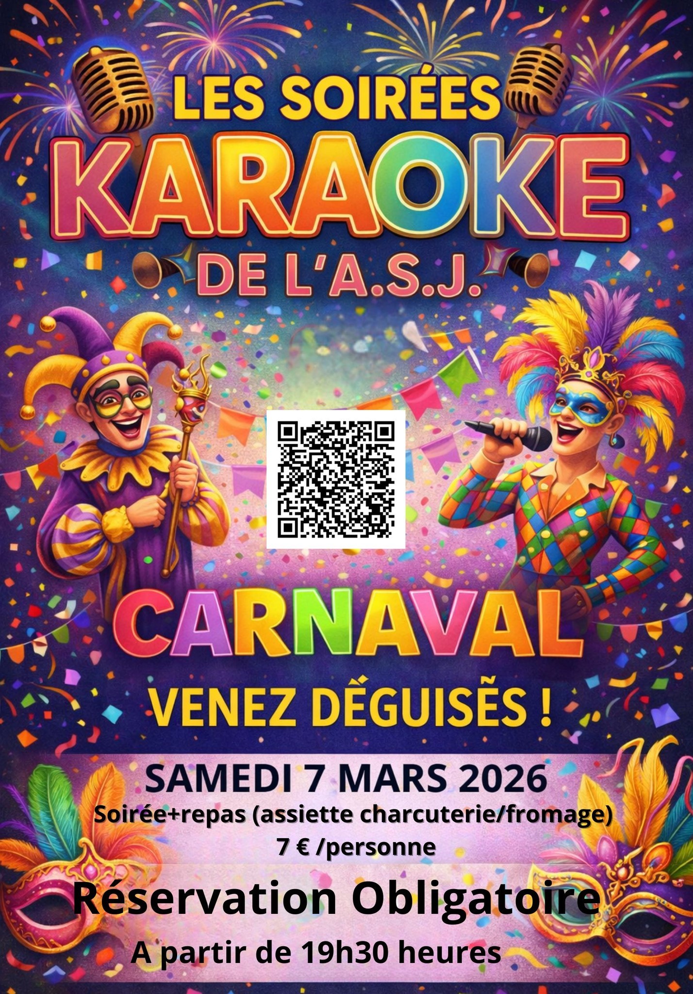 la CdC du Perche : Soirée Karaoké Carnaval à l'ASJ