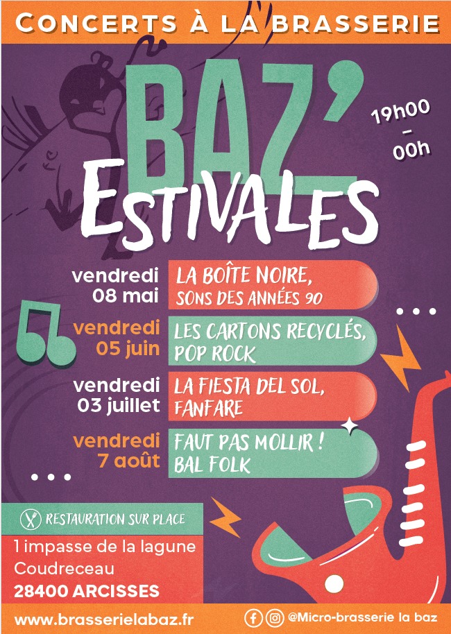 la CdC du Perche : BAZ'ESTIVALES #4 - Concerts & dégustation