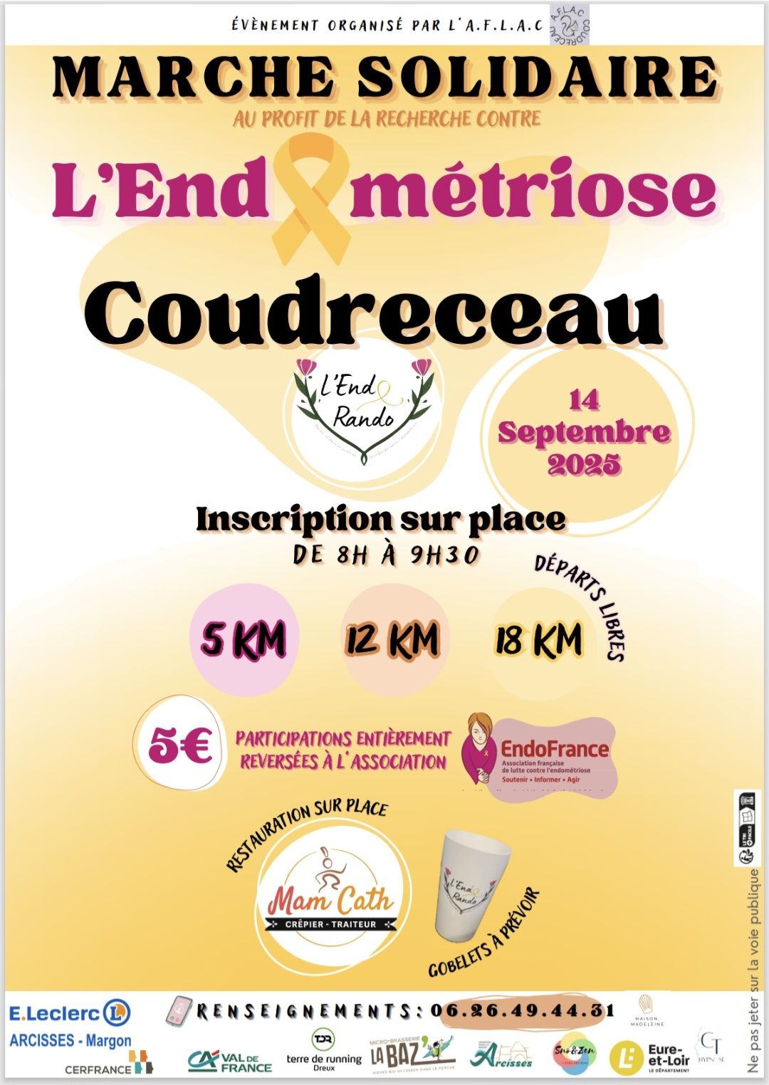 la CdC du Perche : Marche solidaire au profit de l'Endométriose 2025
