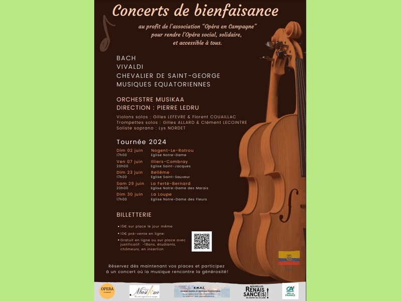 la CdC du Perche : Opéra en Campagne I Concert de bienfaisance