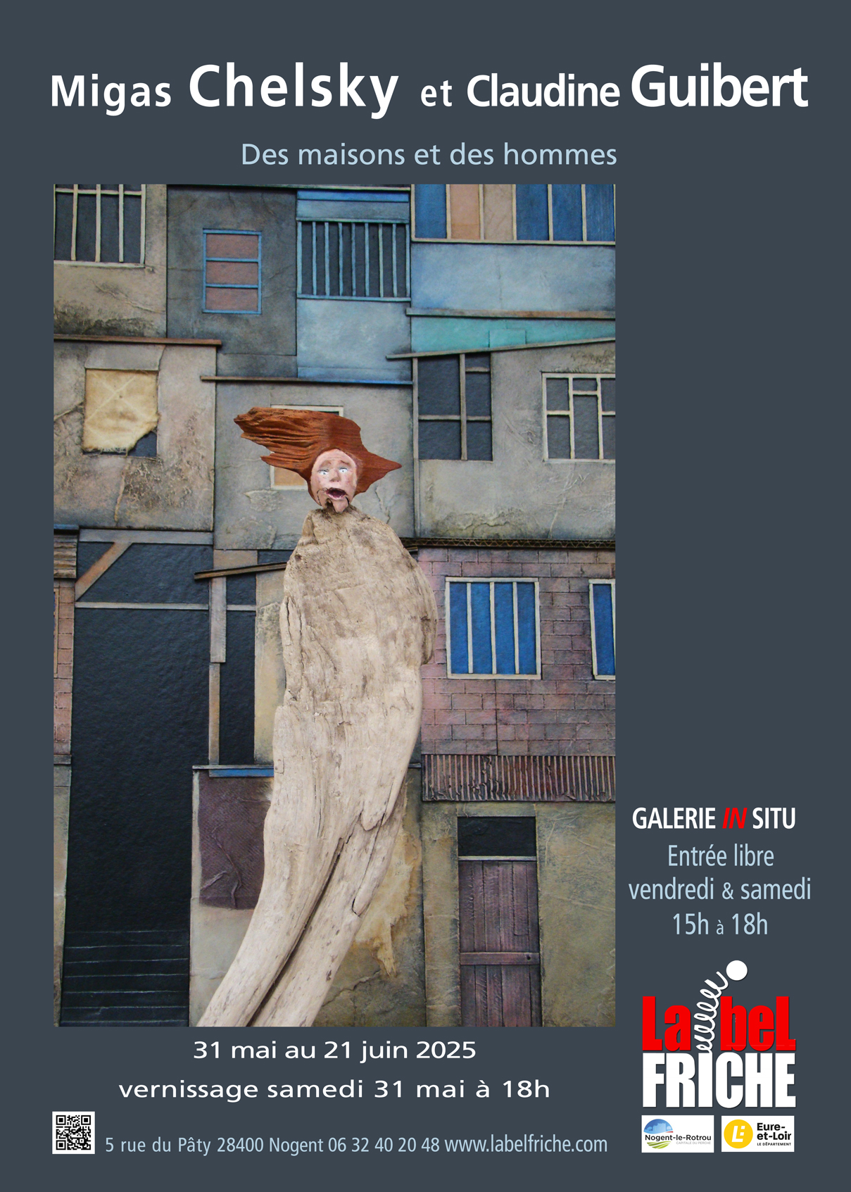 Exposition : Des maisons et des hommes par Migas Chelsky & Claudine Guibert