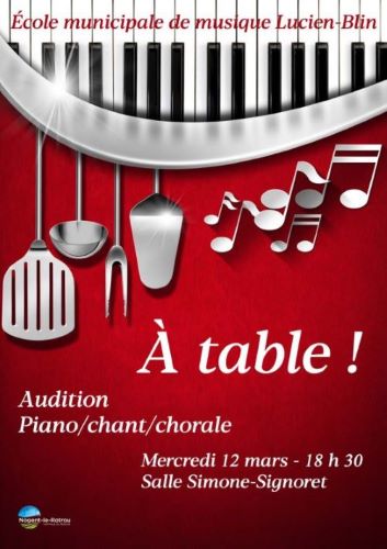 Audition Piano/ Chant/ Chorale -Salle Simone-Signoret