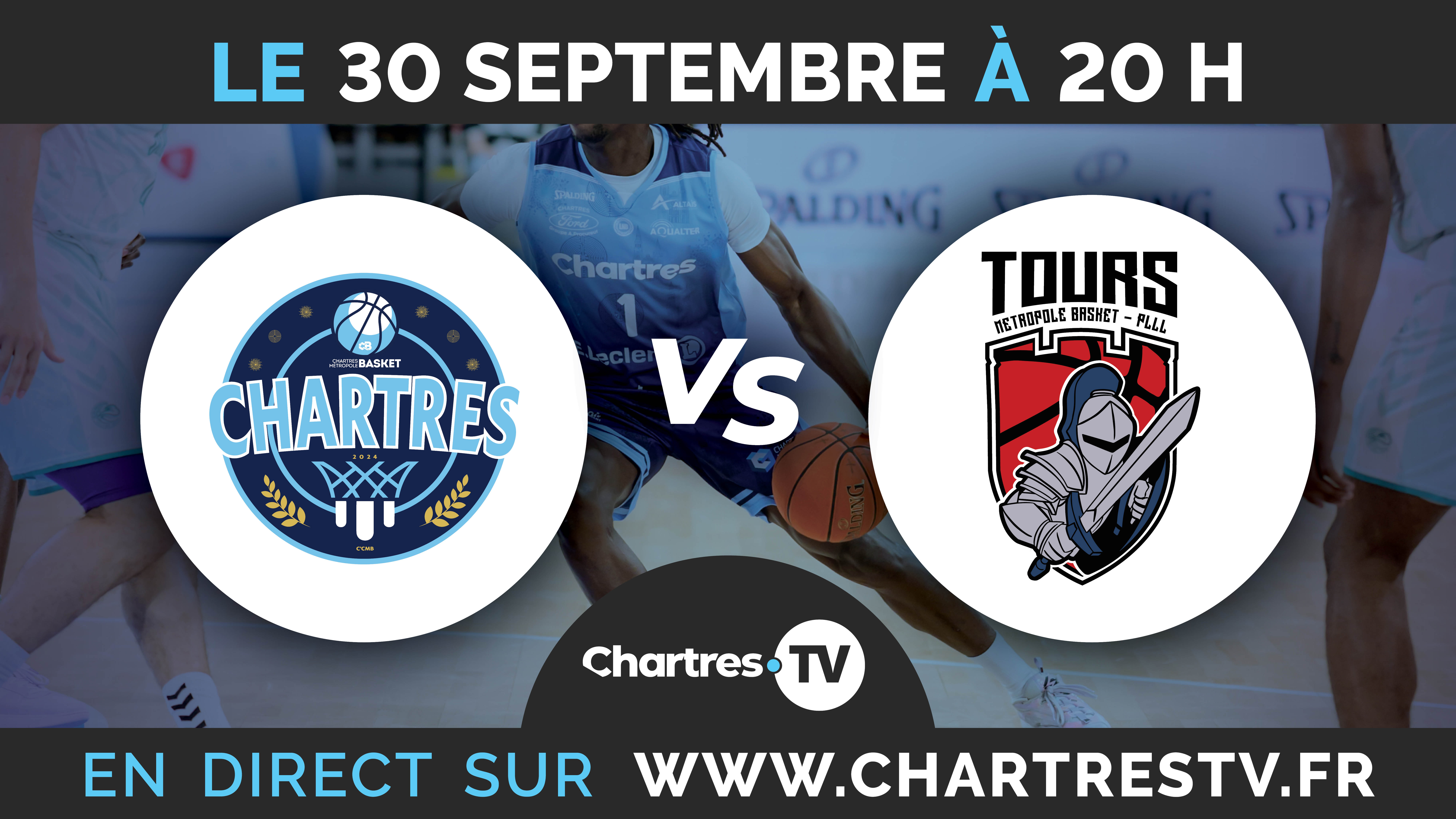 C'Chartres Métropole Basket Masculin vs Tours Métropole Basket