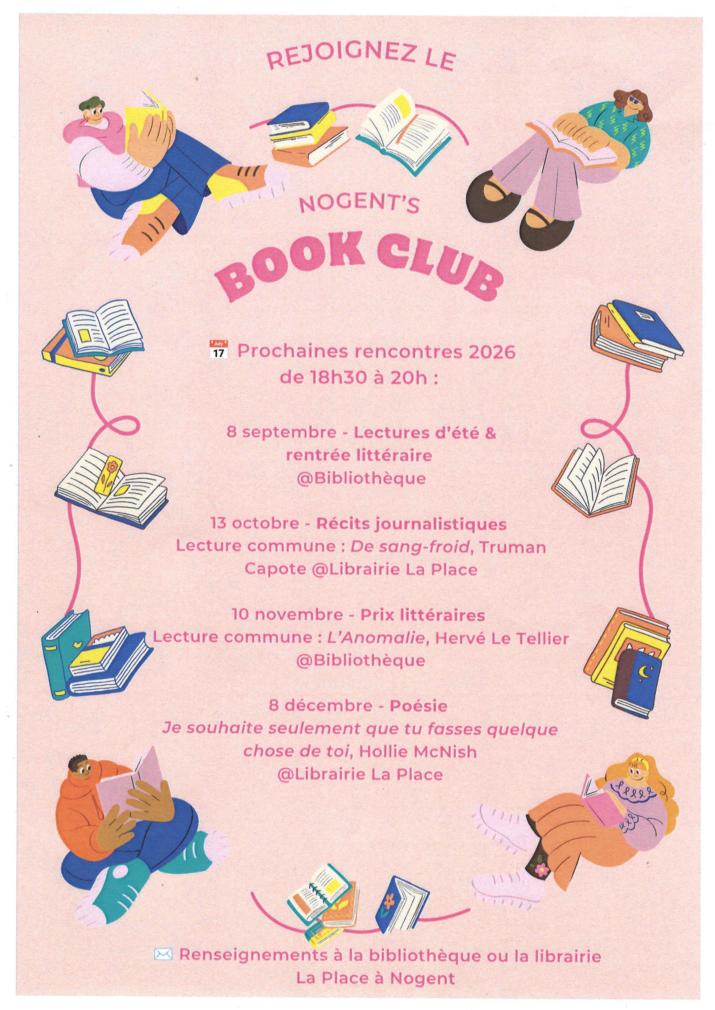 la CdC du Perche : Nogent's Book Club d'octobre